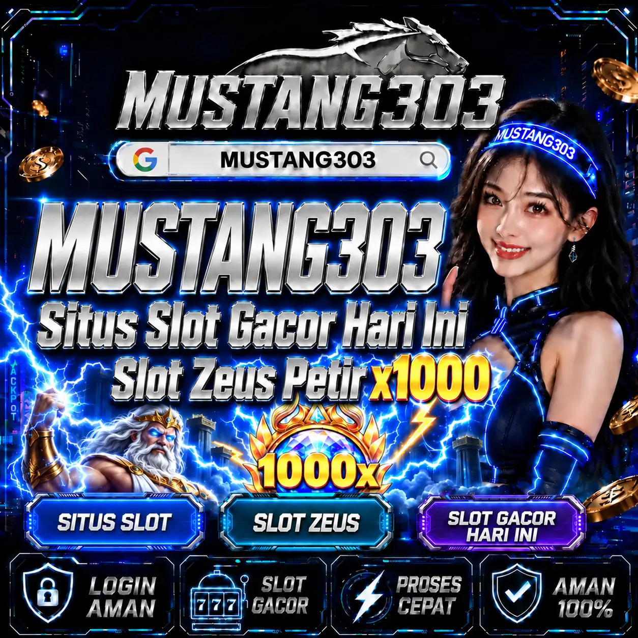 MUSTANG303 Situs Slot Gacor Hari Ini Slot Zeus Petir x1000